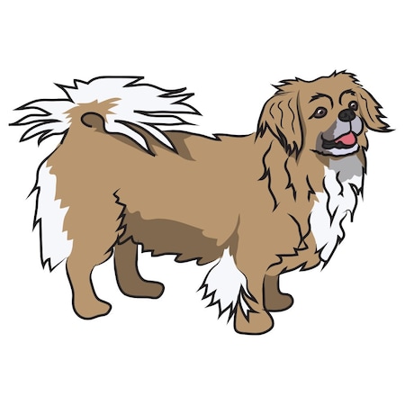 Signmission Tibetan Spaniel Dog Decal, Dog Lover Decor Vinyl Sticker D-12-Tibetan Spaniel
